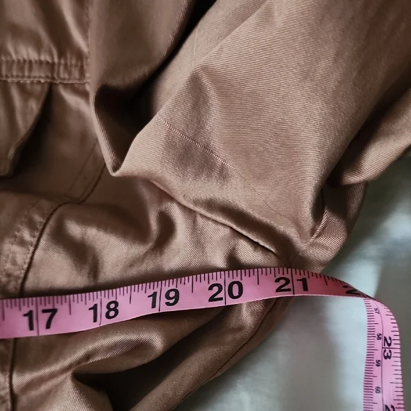 Arden B Y2K Rose Gold Bomber Jacket Fitted Metallic Vintage - Picture 9 of 12